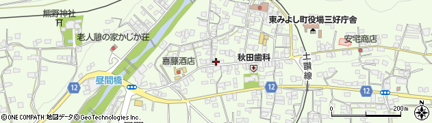 徳島県三好郡東みよし町昼間3740周辺の地図