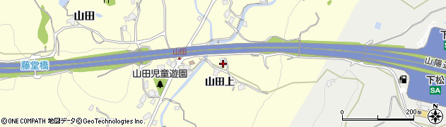 山口県下松市山田（山田上）周辺の地図
