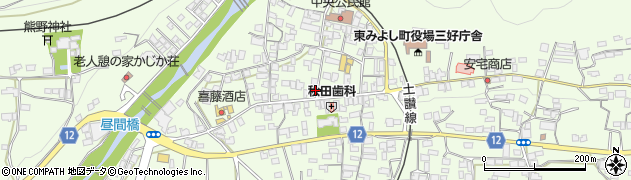 徳島県三好郡東みよし町昼間3737周辺の地図