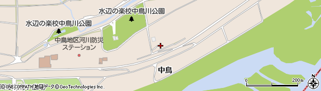 徳島県美馬市美馬町中鳥周辺の地図