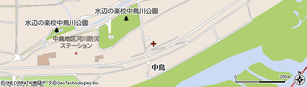 徳島県美馬市美馬町（中鳥）周辺の地図