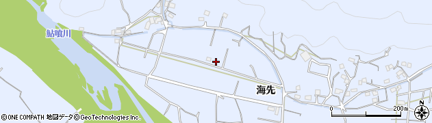 徳島県徳島市入田町（海先）周辺の地図