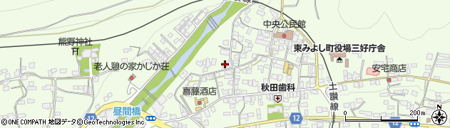 徳島県三好郡東みよし町昼間3743周辺の地図