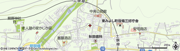 徳島県三好郡東みよし町昼間3934周辺の地図