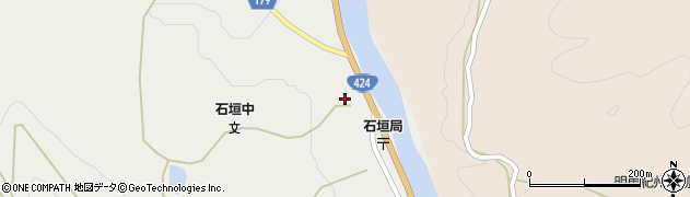 有田川町立　石垣公民館周辺の地図