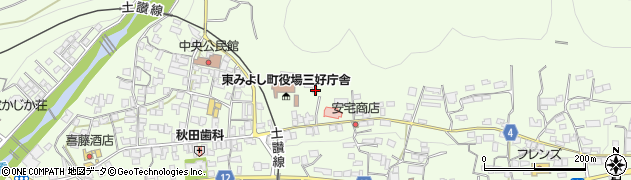 徳島県三好郡東みよし町昼間3665周辺の地図