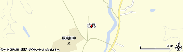 山口県宇部市吉見周辺の地図