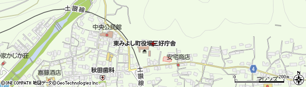徳島県三好郡東みよし町昼間3663周辺の地図