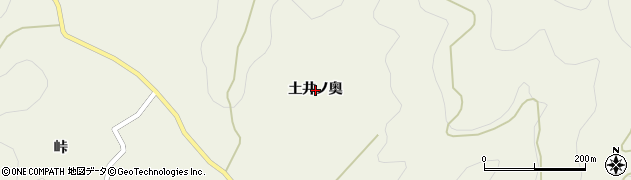 徳島県吉野川市美郷（土井ノ奥）周辺の地図