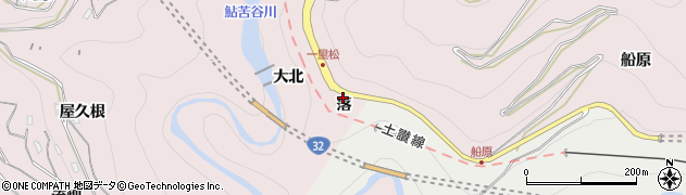徳島県三好市池田町西山（落）周辺の地図