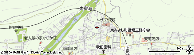 徳島県三好郡東みよし町昼間3698周辺の地図