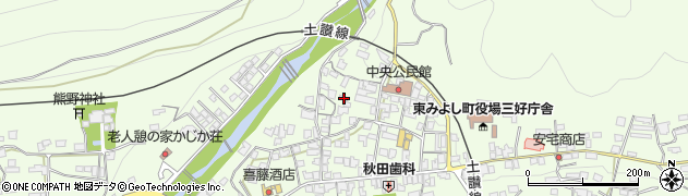 徳島県三好郡東みよし町昼間3719周辺の地図