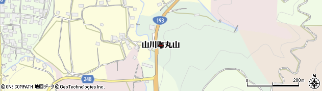 徳島県吉野川市山川町丸山周辺の地図