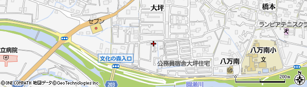 徳島県徳島市八万町大坪214周辺の地図