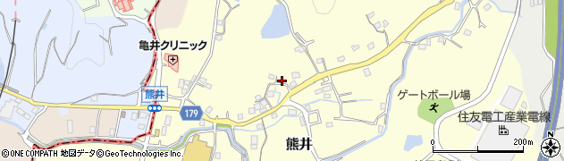 和歌山県有田郡有田川町熊井240周辺の地図