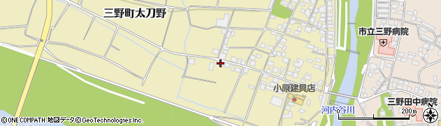 徳島県三好市三野町太刀野363周辺の地図