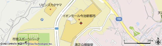 メガネの田中　イオンモール今治新都市店周辺の地図