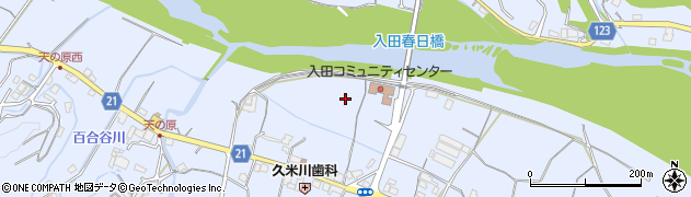 徳島県徳島市入田町（春日）周辺の地図