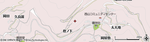 徳島県三好市池田町西山樫ノ下3744周辺の地図