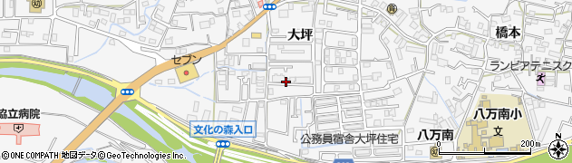 徳島県徳島市八万町大坪周辺の地図