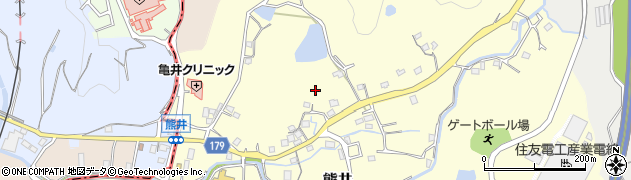 和歌山県有田川町（有田郡）熊井周辺の地図