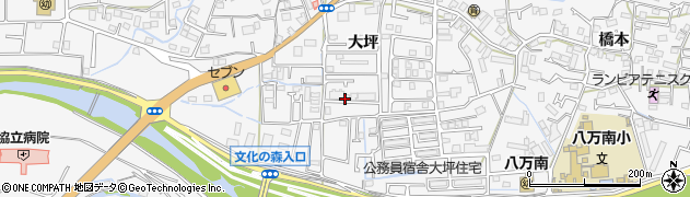 徳島県徳島市八万町（大坪）周辺の地図