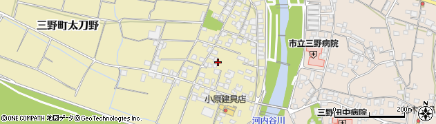 徳島県三好市三野町太刀野12周辺の地図