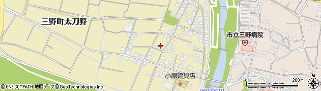 徳島県三好市三野町太刀野68周辺の地図