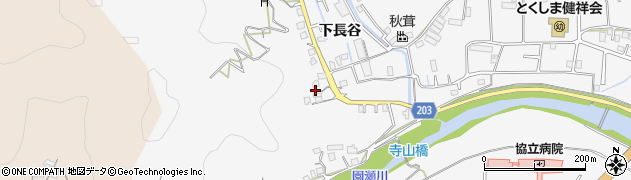 徳島県徳島市八万町下長谷68周辺の地図