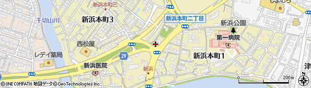 徳島県徳島市新浜本町周辺の地図