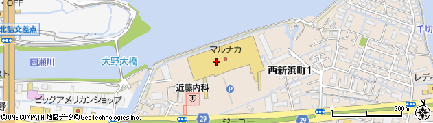 マルナカ徳島店オガワ周辺の地図