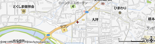 徳島県徳島市八万町大坪91周辺の地図