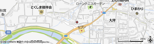 徳島県徳島市八万町大坪62周辺の地図