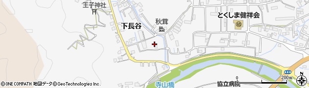 徳島県徳島市八万町下長谷255周辺の地図