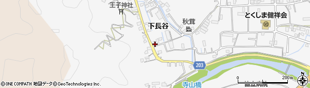 徳島県徳島市八万町下長谷248周辺の地図
