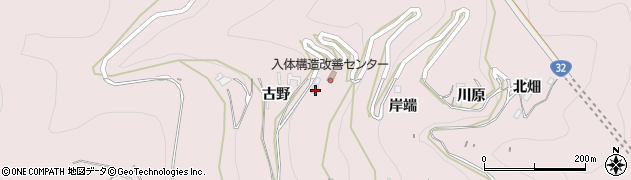徳島県三好市池田町西山（古野）周辺の地図