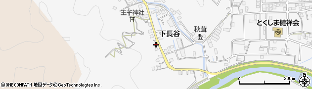 徳島県徳島市八万町下長谷74周辺の地図