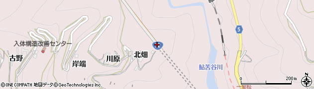 徳島県三好市池田町西山（大北）周辺の地図