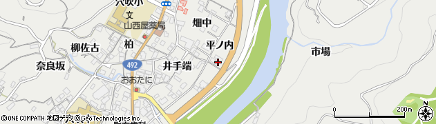 徳島県美馬市穴吹町穴吹（平ノ内）周辺の地図