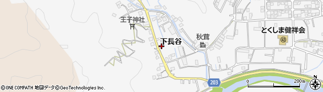 徳島県徳島市八万町下長谷242周辺の地図