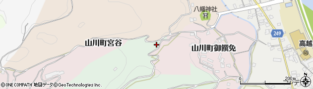 徳島県吉野川市山川町田ノ浦周辺の地図