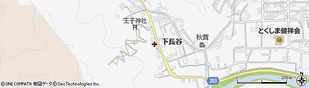 徳島県徳島市八万町下長谷75周辺の地図