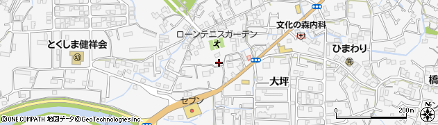 徳島県徳島市八万町大坪81周辺の地図