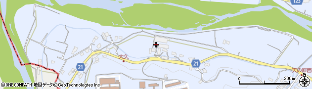 徳島県徳島市入田町（大久）周辺の地図