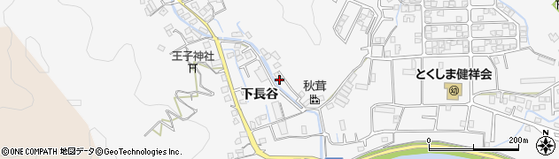徳島県徳島市八万町下長谷217周辺の地図