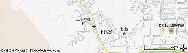 徳島県徳島市八万町下長谷77周辺の地図