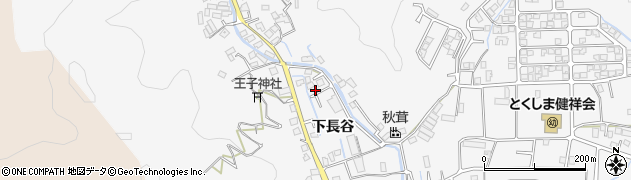 徳島県徳島市八万町下長谷221周辺の地図