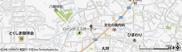 徳島県徳島市八万町大坪156周辺の地図