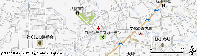 徳島県徳島市八万町大坪148周辺の地図