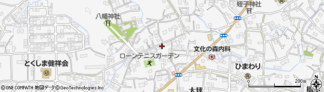 徳島県徳島市八万町大坪153周辺の地図